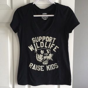 Pebby Forevee V-Neck Support Wildlife Raise Kids